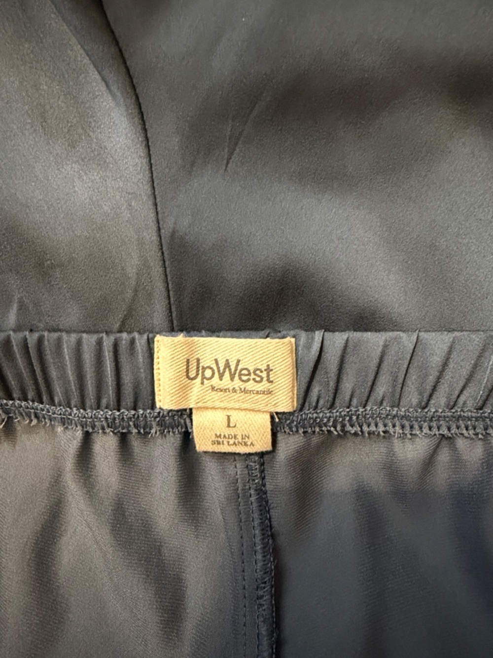 UpWest Flowing Wide-Leg Split Hem Pants in Slate - Picture 3 of 4